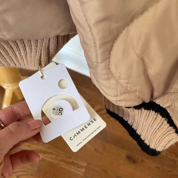 BNWT COMMENSE Quilted Puff Cardigan - Picture 4 of 4